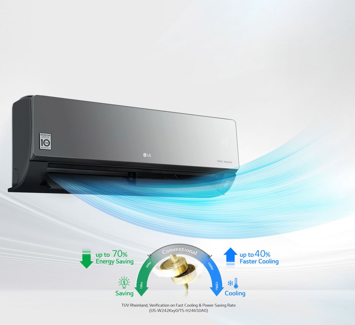 LG Split Airco - AC12BK - Afbeelding 4