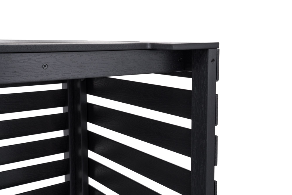 Airco-Cover Floli Kunststof Houtlook ZWART - Afbeelding 3