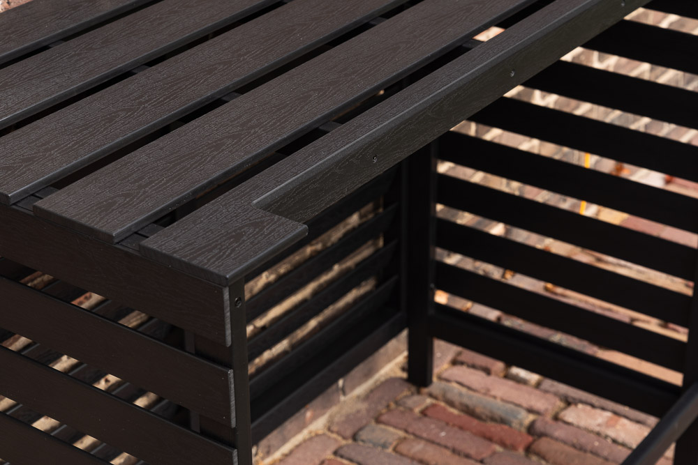 Airco-Cover Floli Kunststof Houtlook ZWART - Afbeelding 9