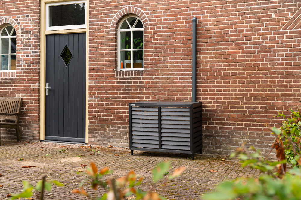 Airco-Cover Floli Kunststof Houtlook GRIJS - Afbeelding 10