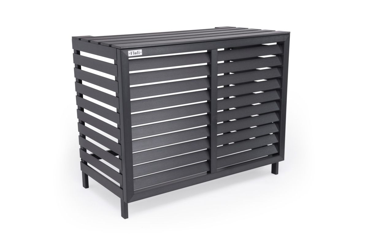 Airco-Cover Floli Kunststof Houtlook GRIJS - Afbeelding 2