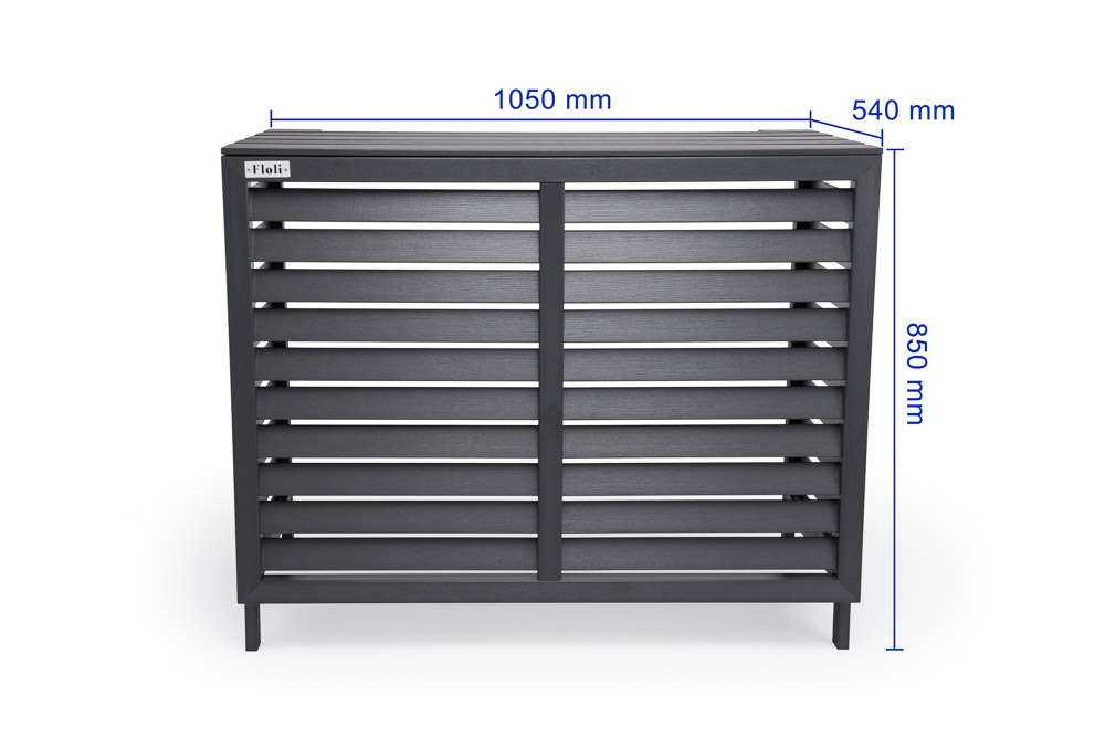 Airco-Cover Floli Kunststof Houtlook GRIJS - Afbeelding 8