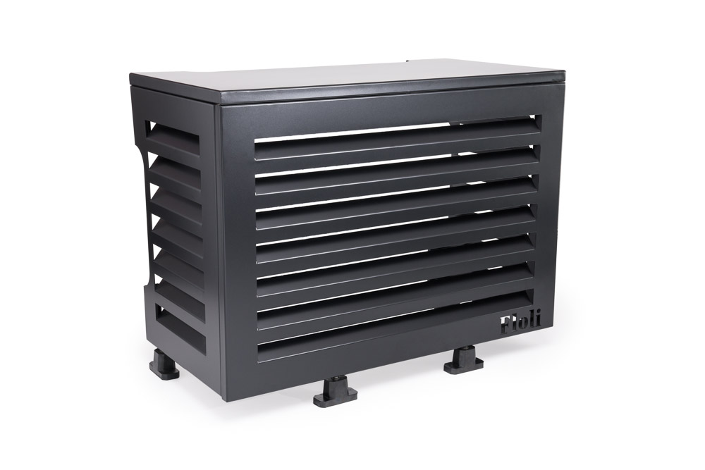 Airco-Cover Aluminium Floli ZWART - LARGE - Afbeelding 2