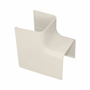 Haakse binnenbocht Crèmewit 80x60 mm voor airco montagekanaal DOOS met 6 stuks