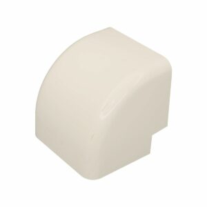 Haakse buitenbocht Crèmewit 80x60 mm voor airco montagekanaal