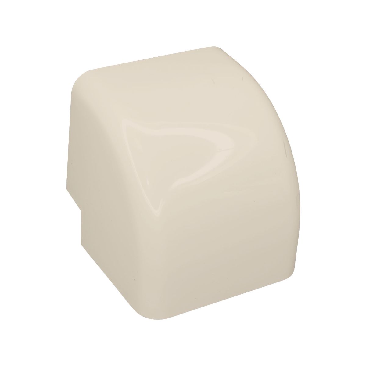 Haakse buitenbocht Crèmewit 80x60 mm voor airco montagekanaal - Afbeelding 2