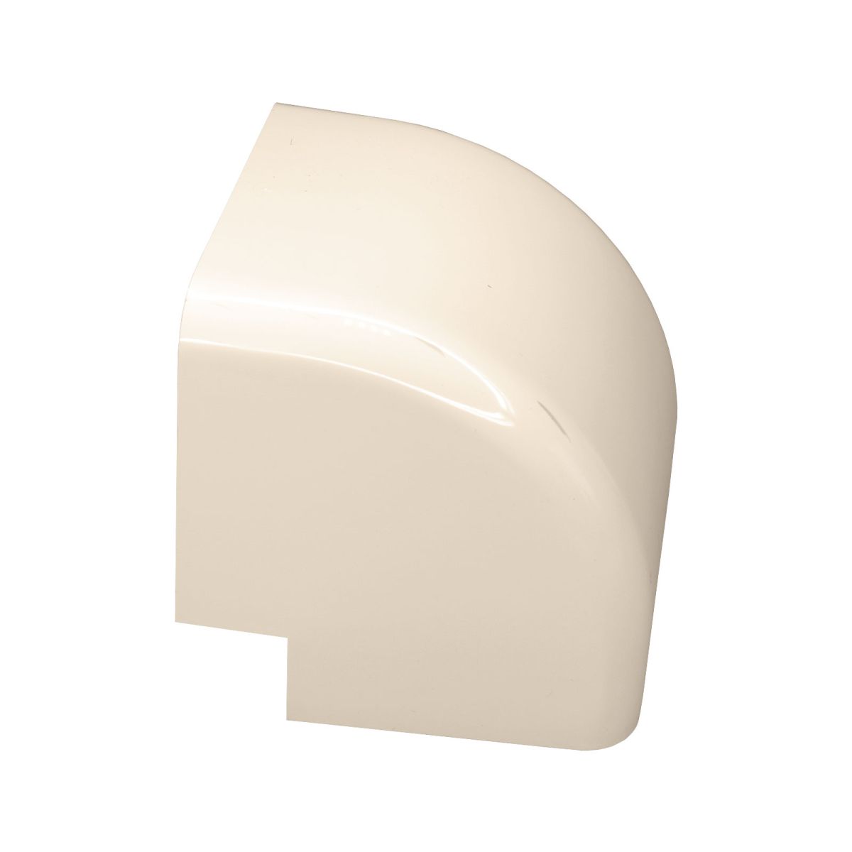 Haakse buitenbocht Crèmewit 80x60 mm voor airco montagekanaal - Afbeelding 3