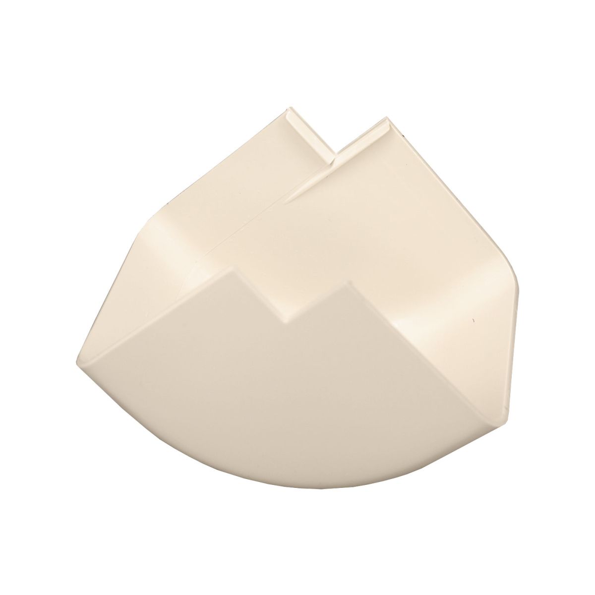 Haakse buitenbocht Crèmewit 80x60 mm voor airco montagekanaal - Afbeelding 4