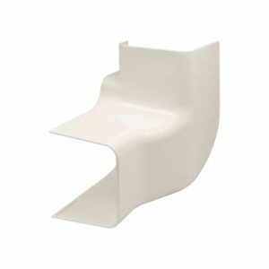 Linker bocht - verticaal / horizontaal Crèmewit 80x60 mm voor airco montagekanaal DOOS met 4 stuks