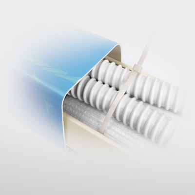 Airco montagekanaal Crèmewit 80x60 mm - 2Meter - Afbeelding 4