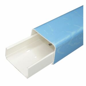 Airco montagekanaal Crèmewit 80x60 mm - 2Meter