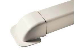 Muurkap Crèmewit 80x60 mm voor airco montagekanaal - Afbeelding 4