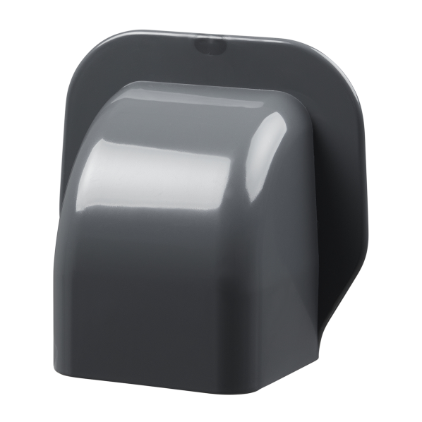 Muurkap GRIJS 80x60 mm voor airco montagekanaal