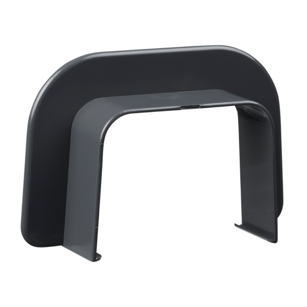 Muurrosette vlak GRIJS 80x60 mm voor airco montagekanaal