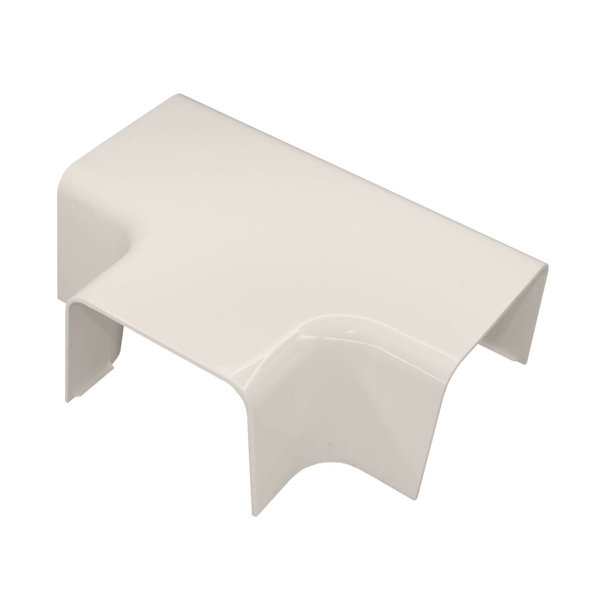 T-Stuk Crèmewit 80x60 mm voor airco montagekanaal DOOS met 4 stuks