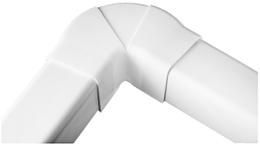 Traploos verstelbare bocht Crèmewit 80x60 mm voor airco montagekanaal DOOS met 6 stuks - Afbeelding 2