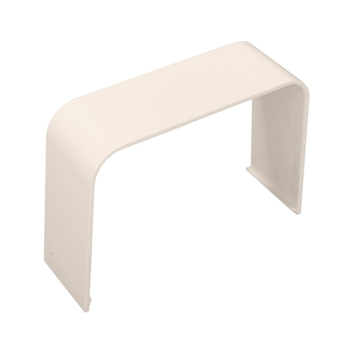 Verbindingsconnector Crèmewit 80x60 mm voor airco montagekanaal