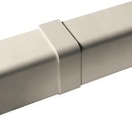Verbindingsconnector Crèmewit 80x60 mm voor airco montagekanaal - Afbeelding 3