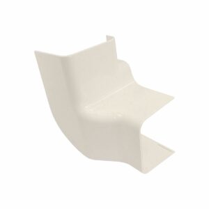 Rechter bocht - verticaal / horizontaal Crèmewit 80x60 mm voor airco montagekanaal DOOS